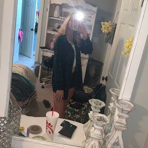 Thrifted Plaid Flannel, size M, brand- Active USA